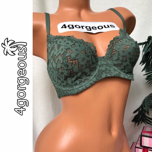 Victoria's Secret Other - Victoria’s Secret 38,36,34 BODY BY VICTORIA PUSH UP UNLINED BRA ARMY